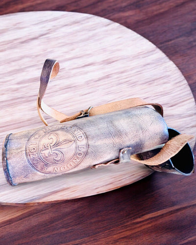 Premium Luneta "Voyager" met Gegraveerde Telescoop en Etui van Echt Leer, mogelijkheid tot personalisatie met gravure als cadeau