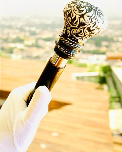 Wandelstok "Majesteit Stok" Houten Handgemaakt, mogelijkheid tot graveren, 2 varianten beschikbaar