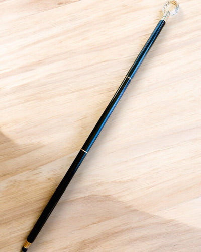 Canne de marche "Diamant Blanc" - En bois fait main, possibilité de gravure