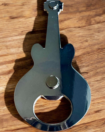 Ouvre-bouteille Guitare Rock'n'Open, 2 variantes, personnalisation par gravure pour cadeau