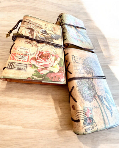 Carnet Vintage Mémoire avec gravure personnalisée - 3 modèles au choix, carnet cadeau