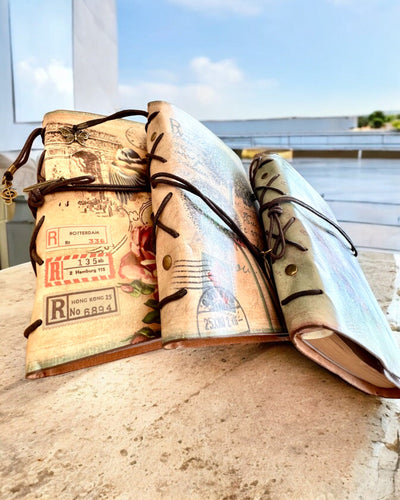 Carnet Vintage Mémoire avec gravure personnalisée - 3 modèles au choix, carnet cadeau