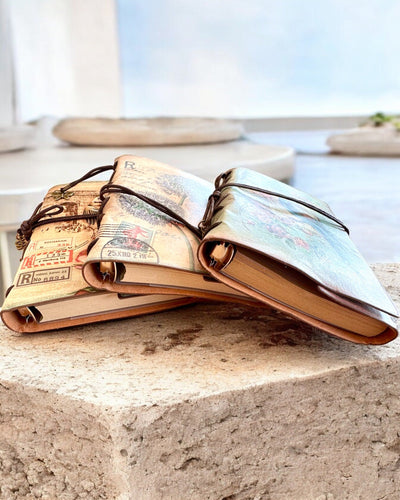 Carnet Vintage Mémoire avec gravure personnalisée - 3 modèles au choix, carnet cadeau