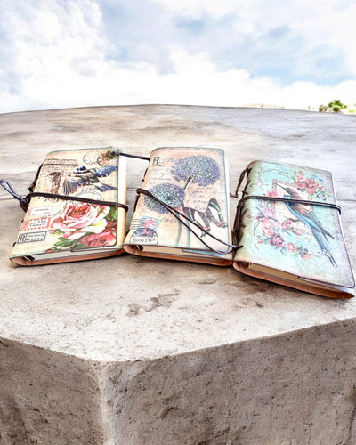 Carnet Vintage Mémoire avec gravure personnalisée - 3 modèles au choix, carnet cadeau