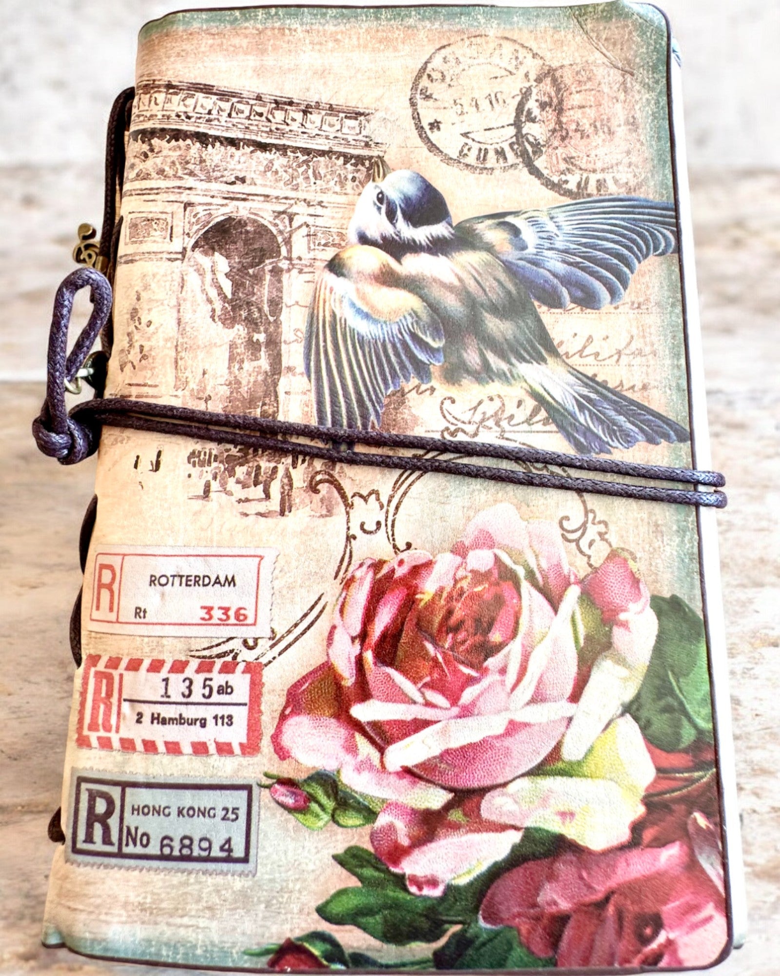 Carnet Vintage Mémoire avec gravure personnalisée - 3 modèles au choix, carnet cadeau