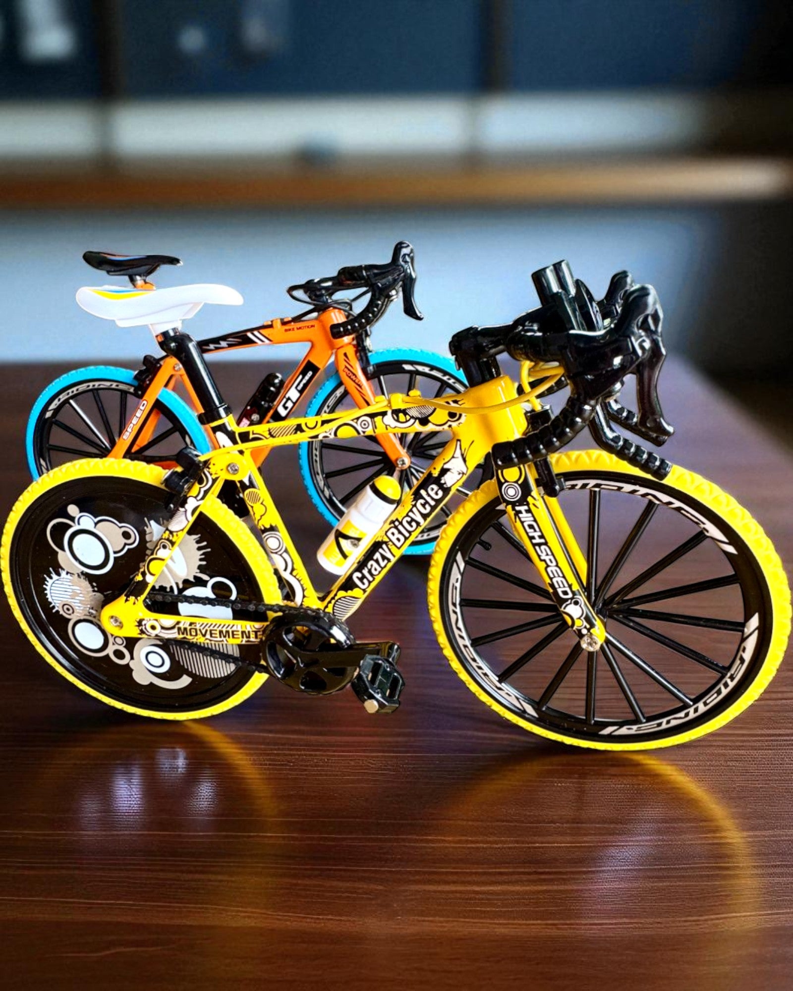 Modèle miniature en métal Vélo de collection "Speed Rider 1.2" – personnalisation avec gravure pour cadeau, 2 variantes de couleur