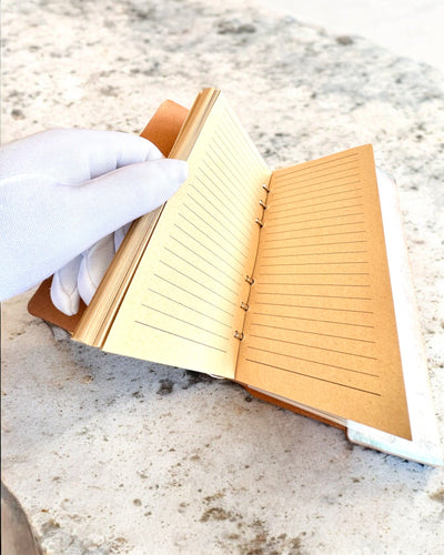 Carnet Vintage Mémoire avec gravure personnalisée - 3 modèles au choix, carnet cadeau