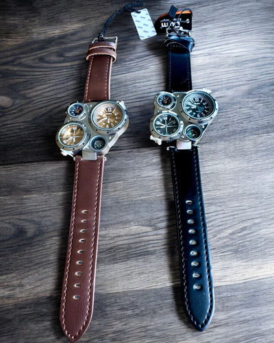 Survival Watch "Explorer 4in1", customizable with engraving for a gift