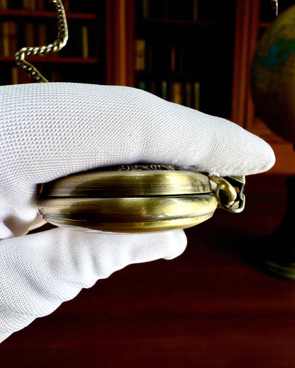 Montre de poche « Veritas Tempus » – chronomètre mécanique avec possibilité de gravure pour cadeau, 2 variantes au choix
