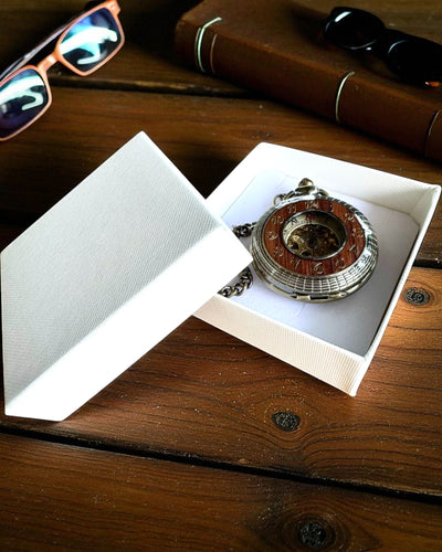 Zakhorloge „Veritas Tempus” – mechanisch uurwerk met de mogelijkheid tot graveren als cadeau, 2 varianten om uit te kiezen