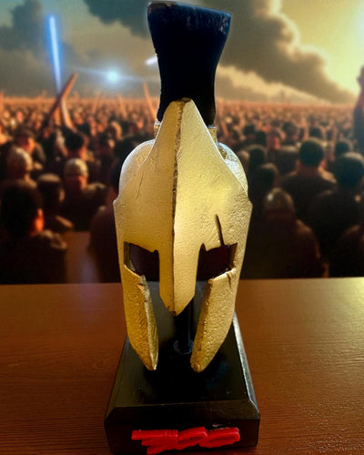 Spartan Premium Helmet – handcrafted decorative sculpture, customizable with engraving for a gift