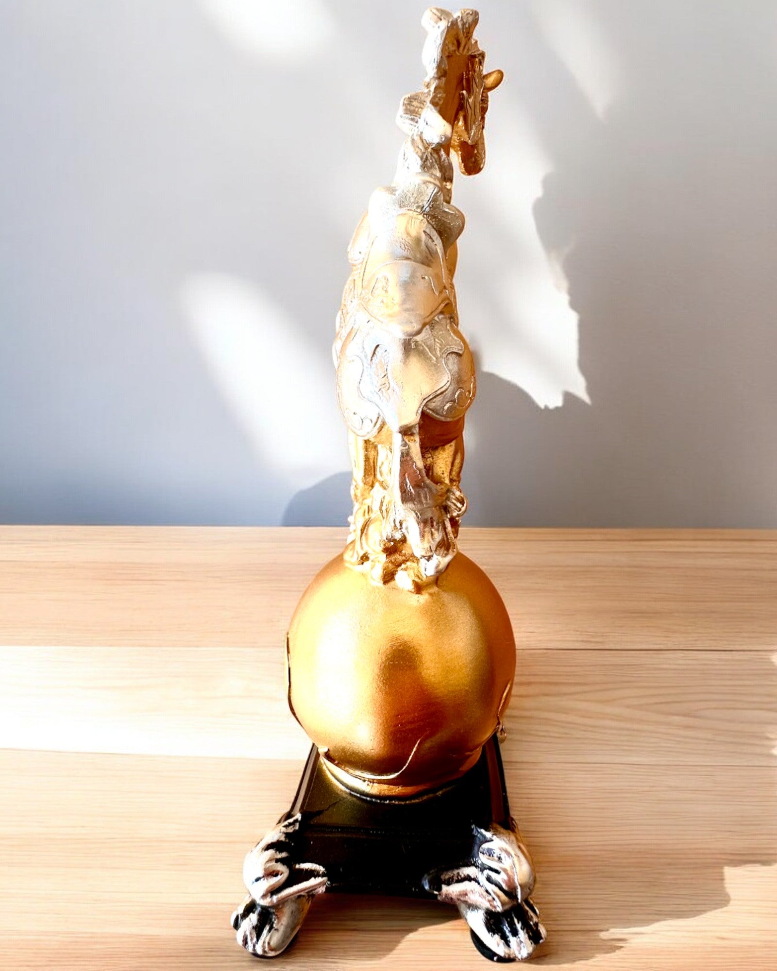 Elegant "Golden Steed" Statuette - with engraving option for a gift