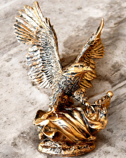"Władca Wiatrów" - Sculpture Rétro d'Aigle au Style Vintage avec Option de Gravure