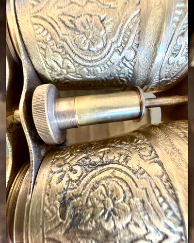 Jumelles avec étui en cuir Victorian's Eye, 11 cm en laiton, décorées à la main, personnalisation par gravure pour cadeau