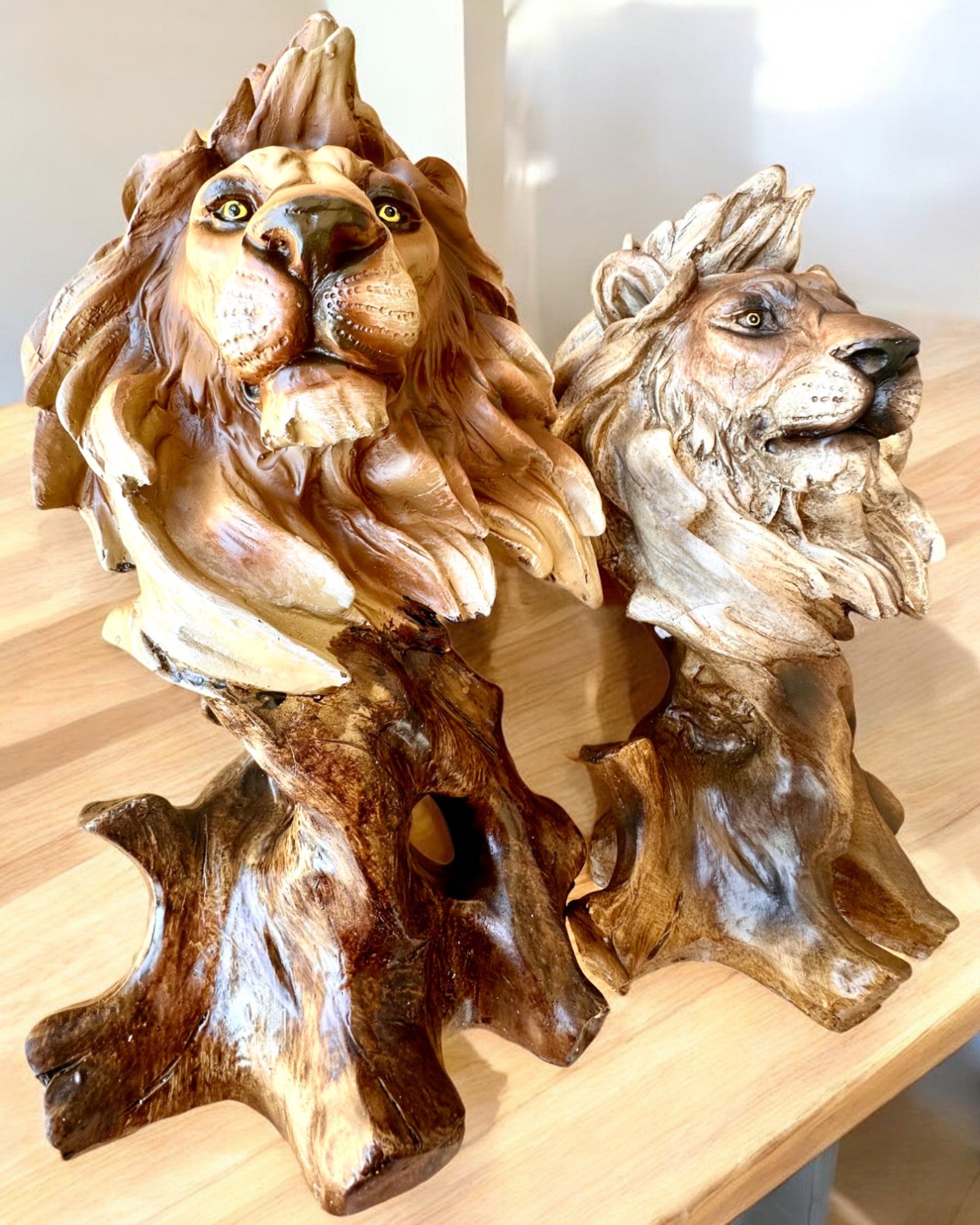 "Lwia Odwaga" - Figurine en résine, 28 cm de hauteur, avec option de gravure pour cadeau