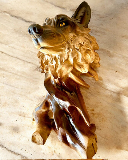 "Wilczy Duch" – Figurine décorative avec possibilité de personnalisation par gravure, pour cadeau