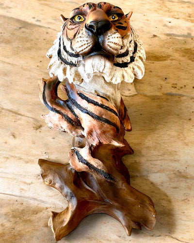 Statuet "Tijger Koning van de Jungle" met Graveeroptie, beeldje 29 cm hoog, decoratie als cadeau