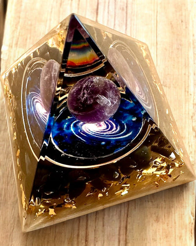Orgonite Energy Pyramid "Cosmic Pyramid" Galactic Essence, as a gift