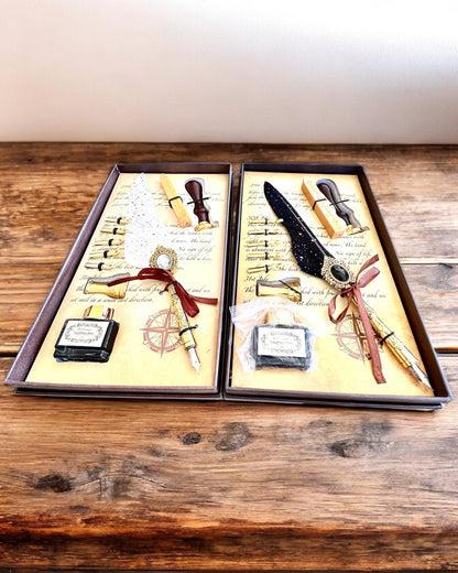 Kalligrafie-Set "Eleganz in der Praxis" mit Gravuroption, als Geschenk. 2 Farbvarianten zur Auswahl
