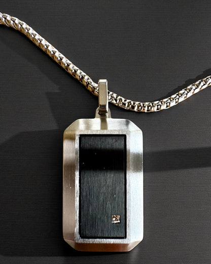 Collier pour homme Dog Tag « SteelVision » – acier inoxydable, 15 variantes, personnalisation par gravure