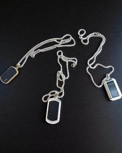 Collier pour homme Dog Tag « SteelVision » – acier inoxydable, 15 variantes, personnalisation par gravure