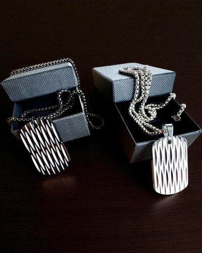 Herenketting Dog Tag „SteelVision” – roestvrij staal, 15 varianten, personalisatie met gravure