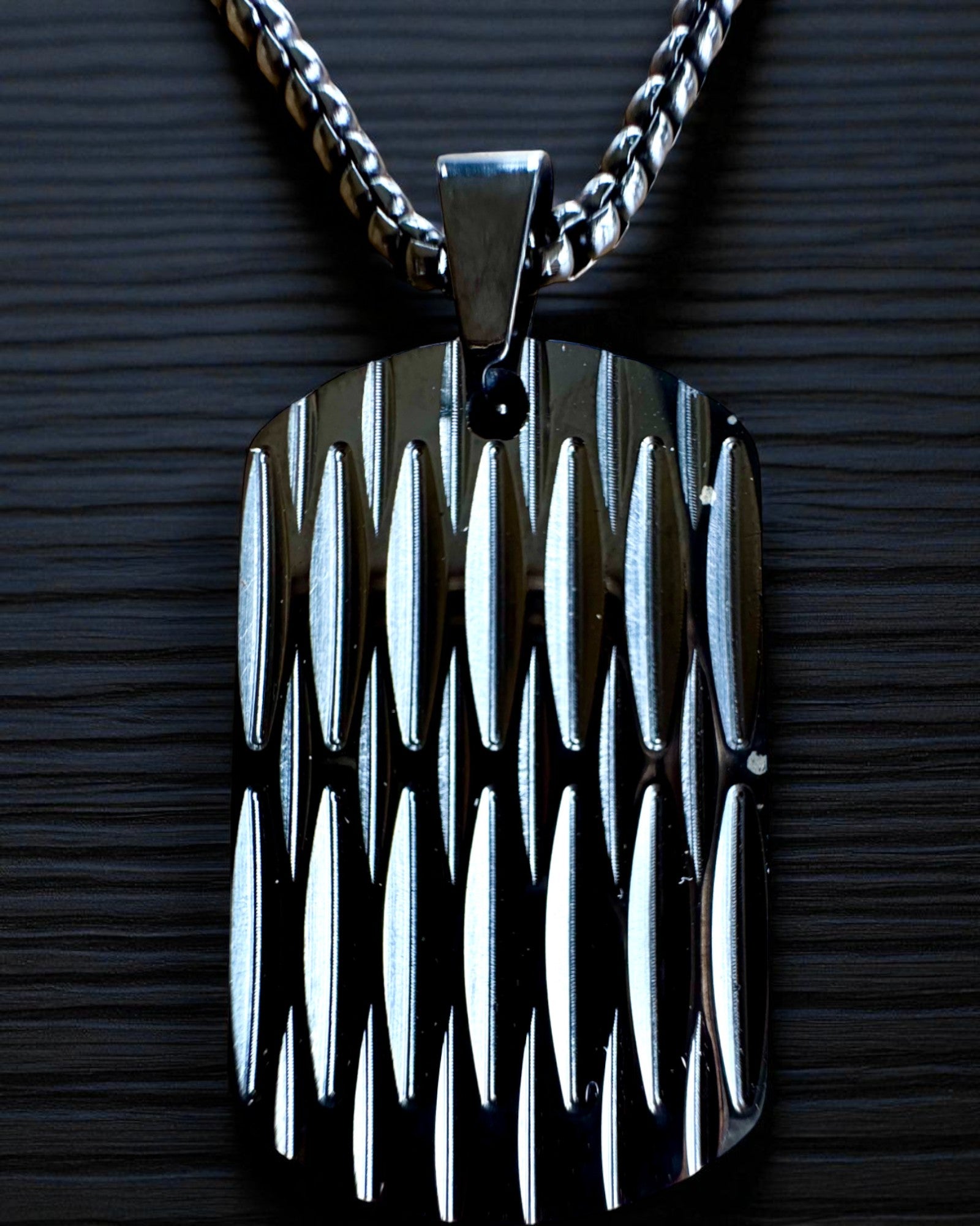 Collier pour homme Dog Tag « SteelVision » – acier inoxydable, 15 variantes, personnalisation par gravure