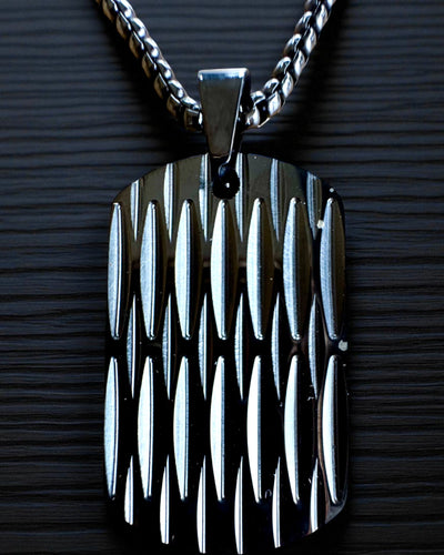 Herenketting Dog Tag „SteelVision” – roestvrij staal, 15 varianten, personalisatie met gravure