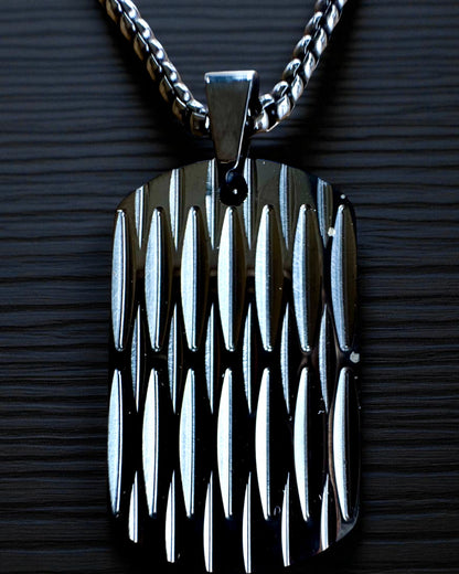 Collier pour homme Dog Tag « SteelVision » – acier inoxydable, 15 variantes, personnalisation par gravure