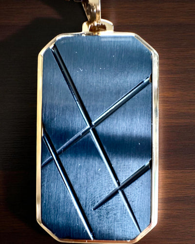 Herenketting Dog Tag „SteelVision” – roestvrij staal, 15 varianten, personalisatie met gravure