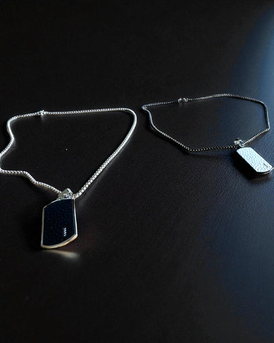Herenketting Dog Tag „SteelVision” – roestvrij staal, 15 varianten, personalisatie met gravure