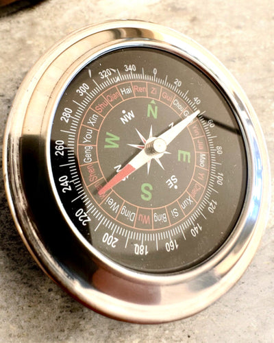 Boussole Feng Shui – Précision en acier, personnalisation par gravure pour cadeau