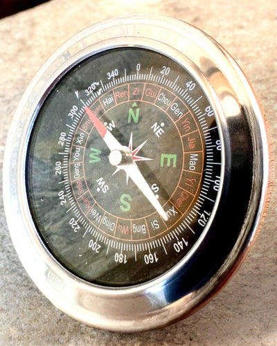 Boussole Feng Shui – Précision en acier, personnalisation par gravure pour cadeau