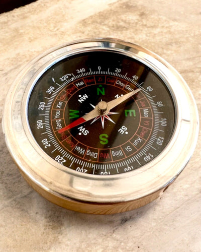 Boussole Feng Shui – Précision en acier, personnalisation par gravure pour cadeau