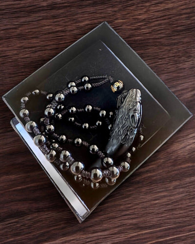 Jade Wolf Tooth - Amulet of Strength and Protection, customizable with engraving for a gift