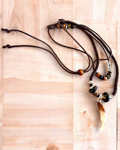 Wilczy Ząb - Collier de Puissance - possibilité de personnalisation avec gravure pour cadeau