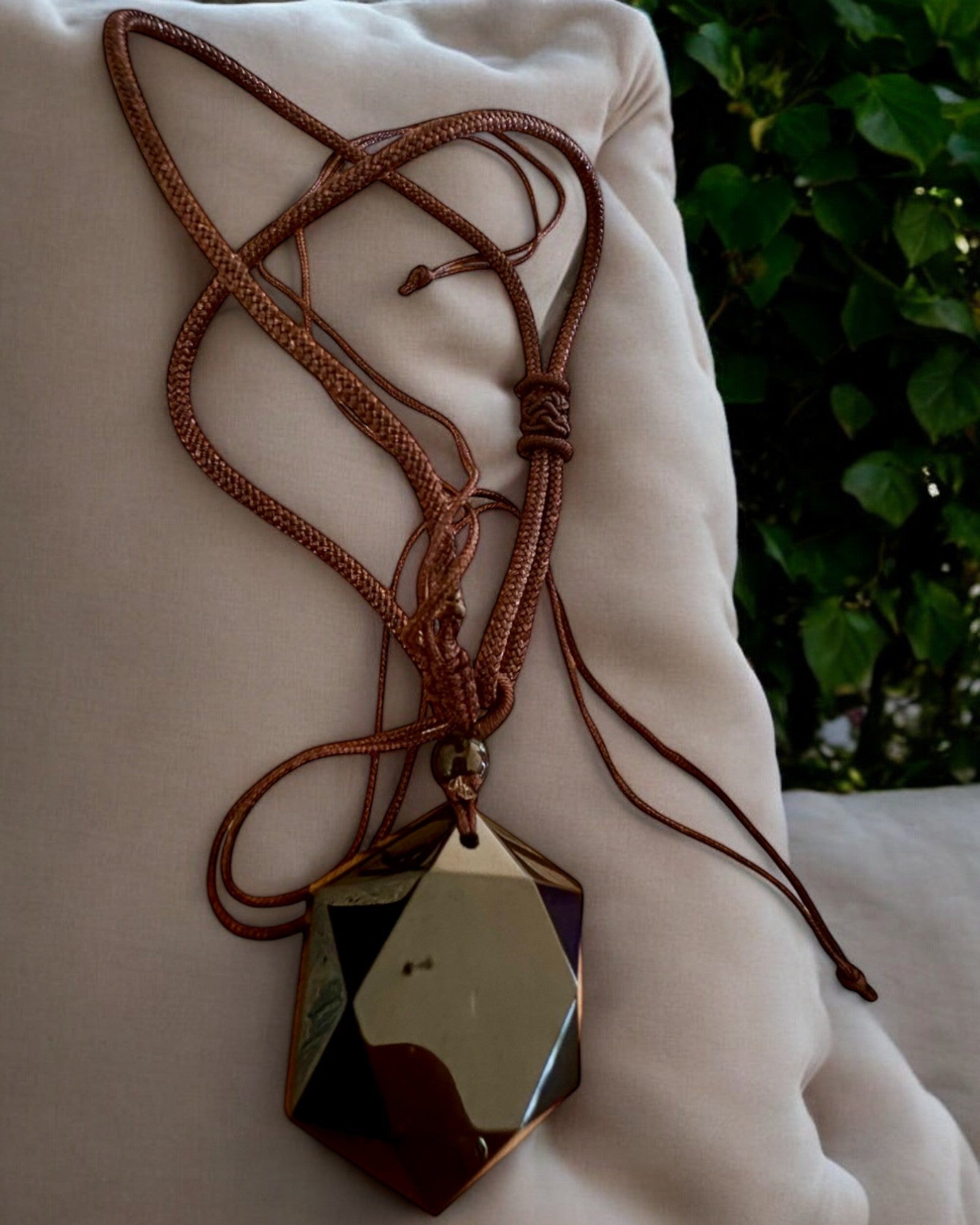 Amulette en obsidienne noire "Étoile de David", possibilité de personnalisation avec gravure pour cadeau
