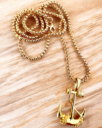 Anker van Determinatie, Zee Amulet, ketting, mogelijkheid tot personalisatie met gravure als cadeau, 3 varianten om uit te kiezen