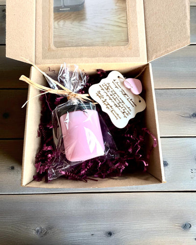 Bougie de soja intentionnelle Quartz Rose – amour, harmonie et paix du cœur, 250 ml, possibilité de personnalisation pour cadeau