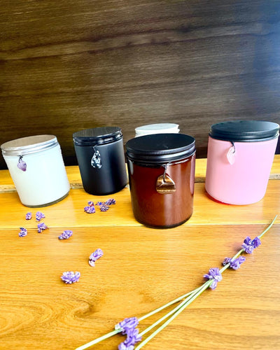 Intentionele sojakaars Obsidiaan – zelfvertrouwen en innerlijke kracht, 250 ml, mogelijkheid tot personalisatie als cadeau