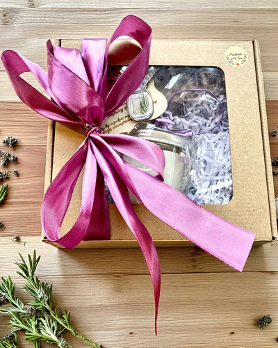 Intentionale Sojakerze Amethyst – Ruhe, Harmonie und Reinigung, 250 ml, Personalisierung als Geschenk möglich