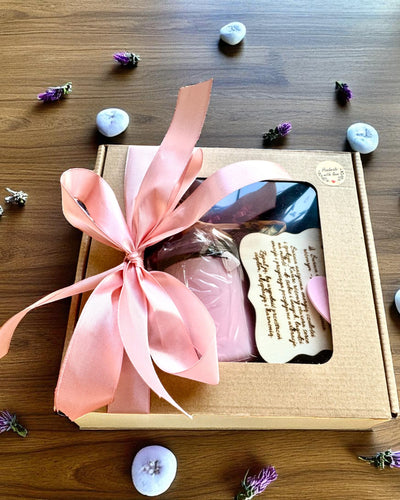 Bougie de soja intentionnelle Quartz Rose – amour, harmonie et paix du cœur, 250 ml, possibilité de personnalisation pour cadeau