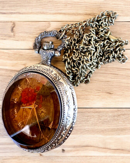 Montre de poche "Vintage Charm" personnalisation avec gravure pour cadeau