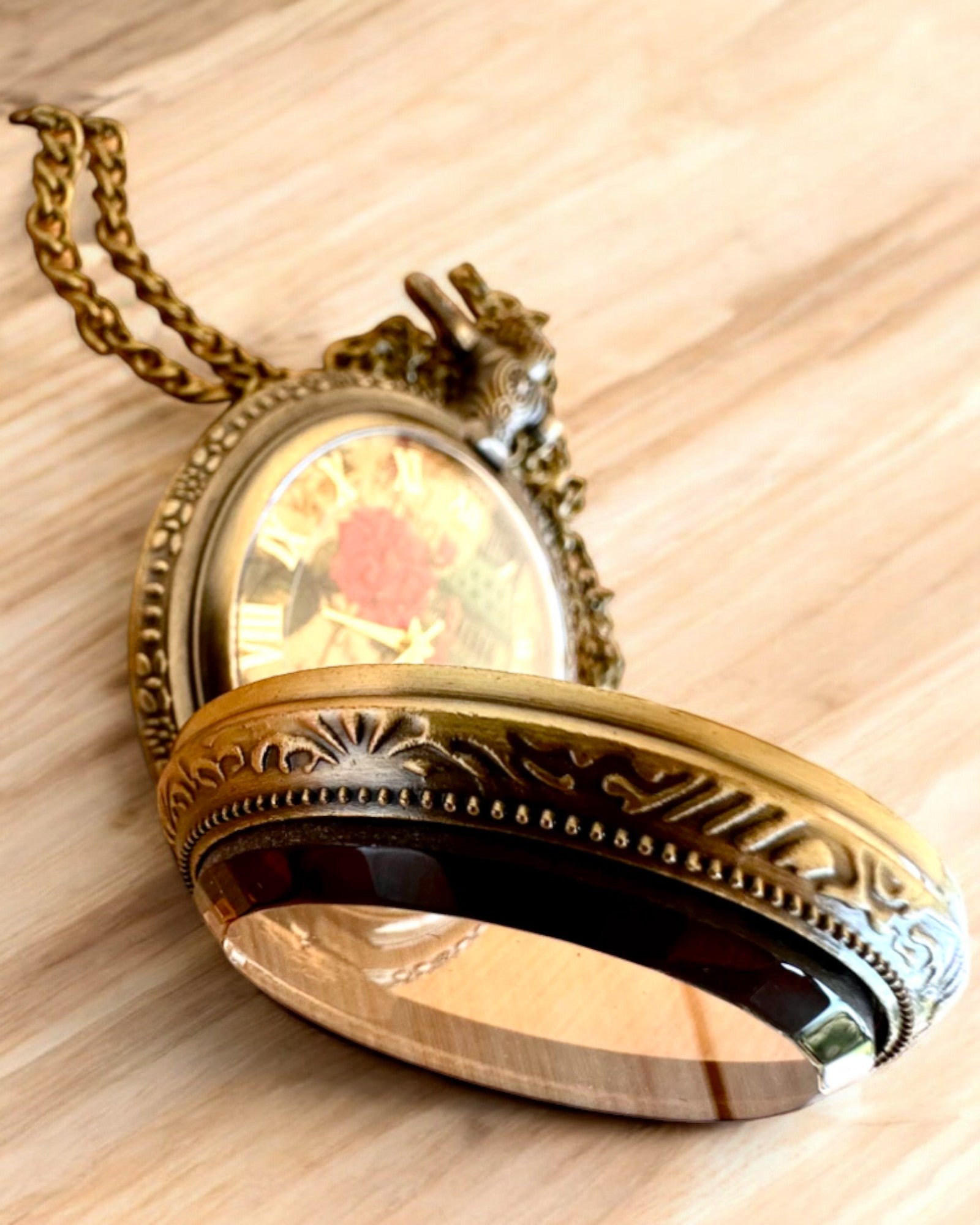 Montre de poche "Vintage Charm" personnalisation avec gravure pour cadeau