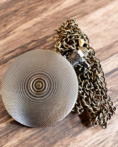 Taschenuhr Unicorn Elegance mit Kette, Einhorn-Motiv, kostenlose Gravur auf Bestellung