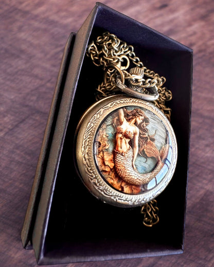 Taschenuhr "Syrena Tajemnic", personalisierbar mit Gravur als Geschenk