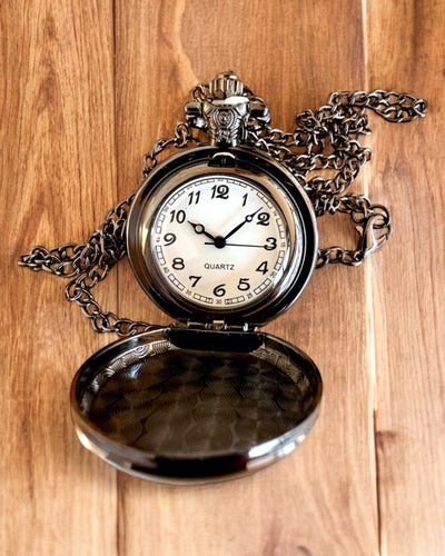 Montre de poche "Tygrysia Elegancja" en acier inoxydable avec option de gravure pour cadeau