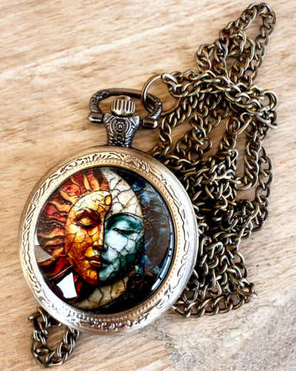 Elegante Taschenuhr "Słoneczna Luminacja" mit Gravurmöglichkeit als Geschenk