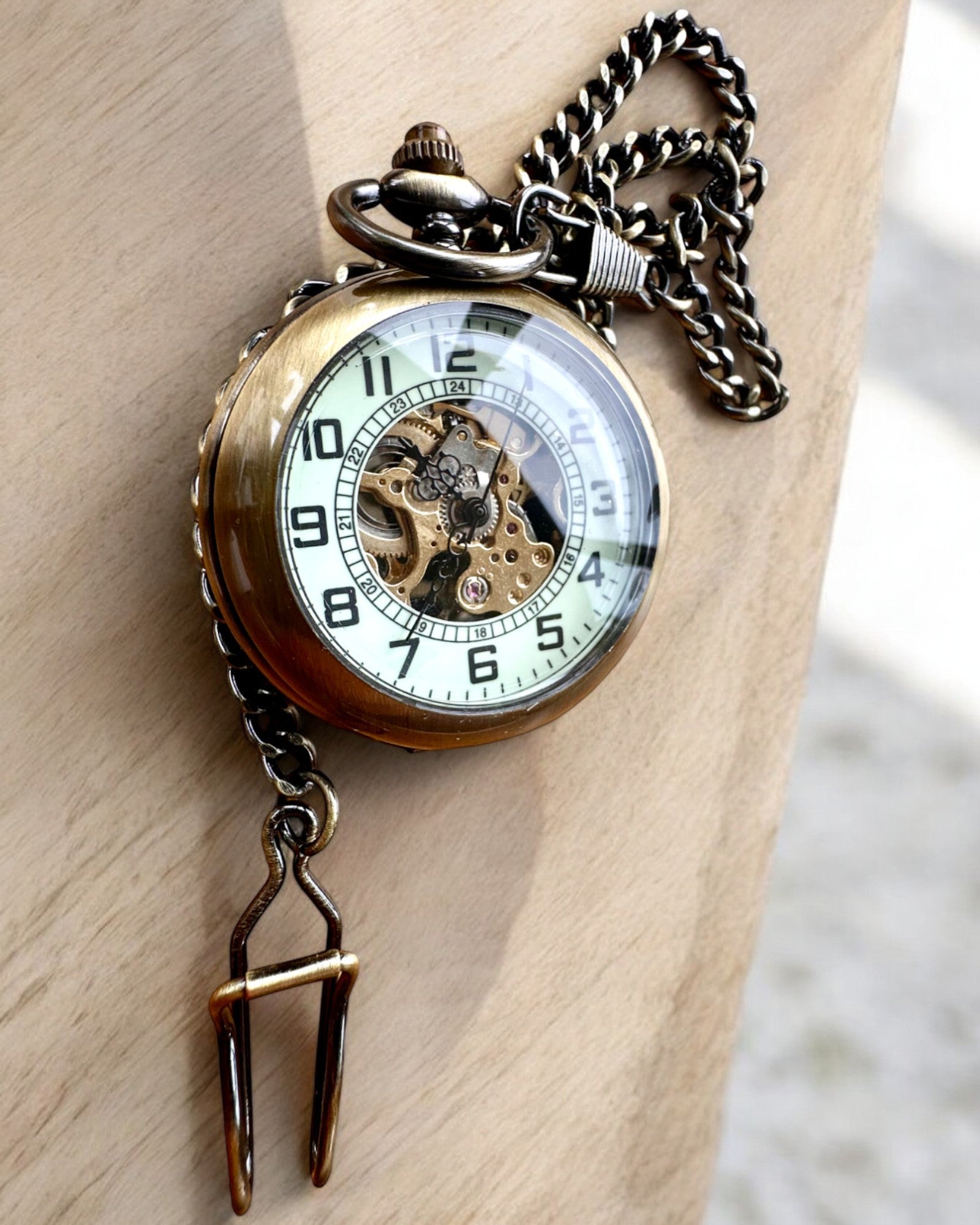 Montre de Poche Classique "Oldtimer" - élégance rétro stylée, possibilité de personnalisation avec gravure pour cadeau