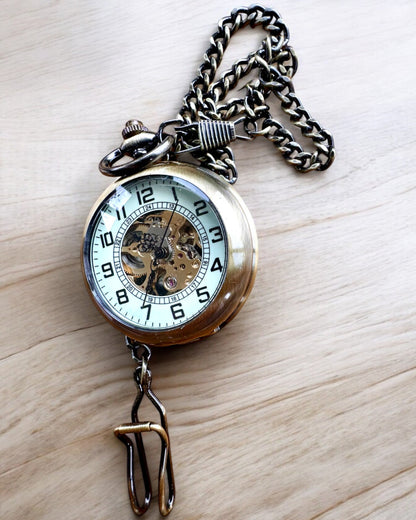 Montre de Poche Classique "Oldtimer" - élégance rétro stylée, possibilité de personnalisation avec gravure pour cadeau